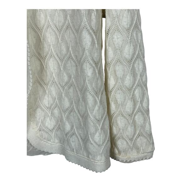 Vintage Vienna Lace White Cardigan Sweater Pin up Acrylic Small - Picture 5 of 7